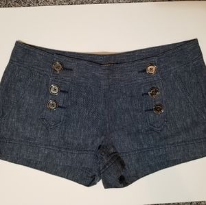 Button Front Shorts